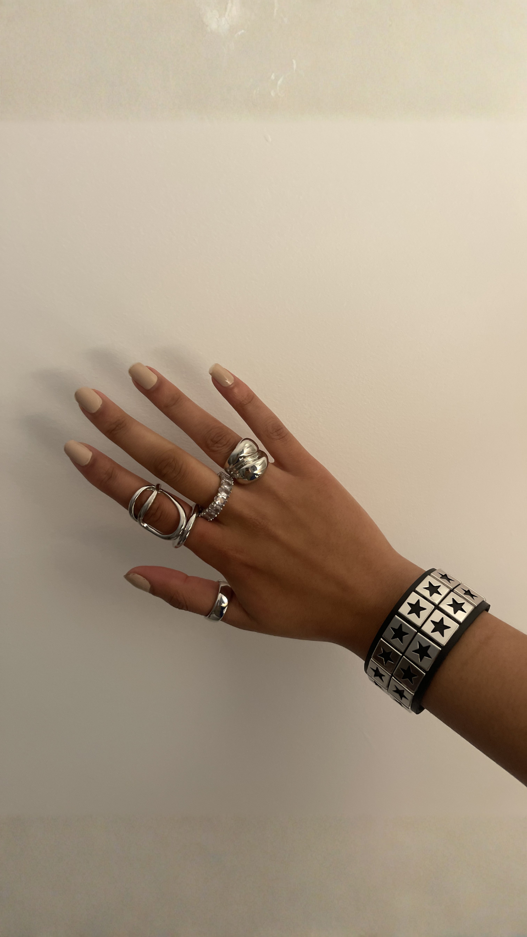 DOUBLE STUDDED LEATHER BRACELET