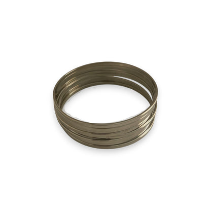 SILVER 8PC BANGLES SET