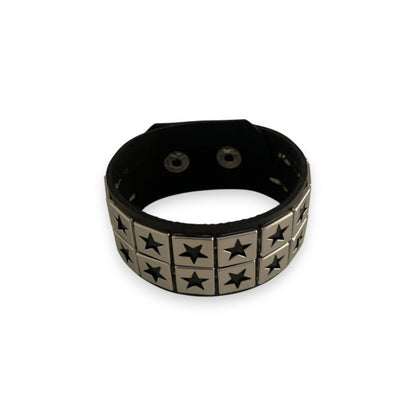 DOUBLE STUDDED LEATHER BRACELET